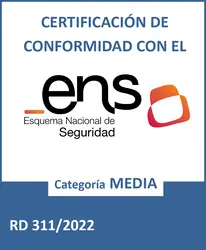 Certification of Compliance with the ENS - RD 311/2022