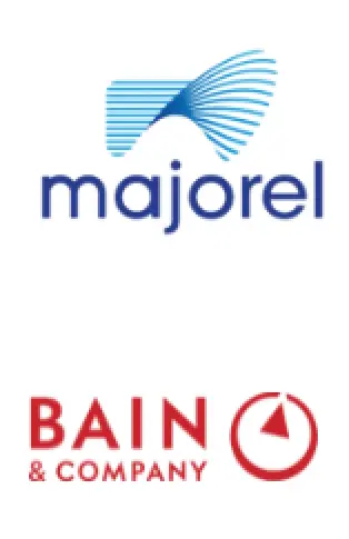 Majorel and Bain & Company logo
