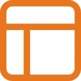 Orange grid.