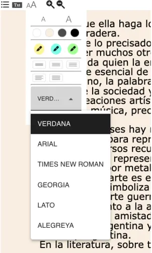 Digital Library section of reading personalization